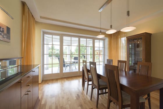 Stílusos kétszárnyú teraszajtó